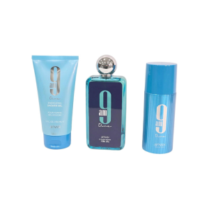AFNAN 9 AM 3 PC DIVE SET U (3.4 EDP SPR + 5.0 SG + 5.0 DEO)